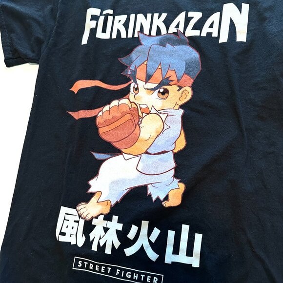 CAPCOM STREET FIGHTER SIZE SMALL FURINKAZAN COTTON GRAPHIC T-SHIRT - Picture 7 of 7